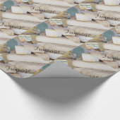 Rustige Franse kaasselectie Cadeaupapier (Hoek)