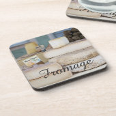 Rustige Franse kaasselectie Drankjes Onderzetter (Linkerzijde)