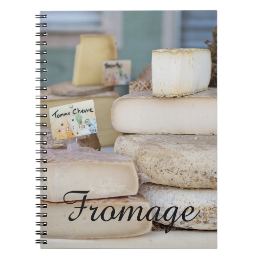 Rustige Franse kaasselectie Notitieboek (Voorkant)
