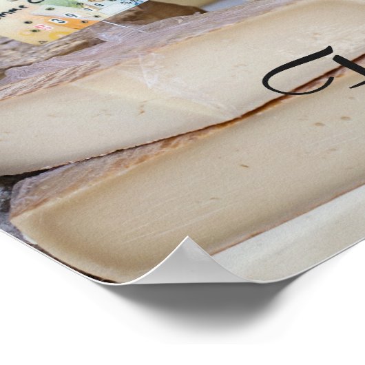 Rustige Franse kaasselectie Poster (Hoek)