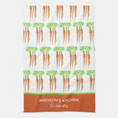 Rustige Franse persoonlijke Waterverf wortelt Theedoek (Verticaal)