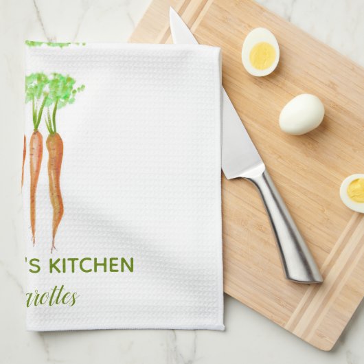 Rustige Franse persoonlijke Waterverf wortelt Theedoek (Quarter Fold)