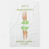 Rustige Franse persoonlijke Waterverf wortelt Theedoek (Verticaal)