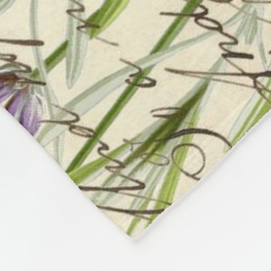  rustige franse vlinderparijs eiffeltoren fleece deken (Hoek)