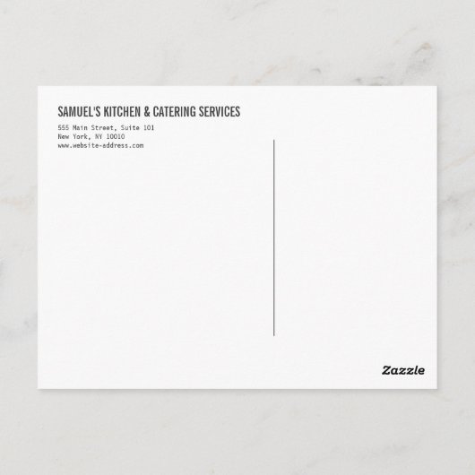 Rustige, gebundelde Logo Kraft Kijk Briefkaart (Achterkant)