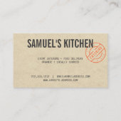  Rustige, gebundelde Logo Kraft Kijk Visitekaartje (Achterkant)