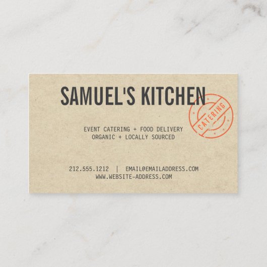  Rustige, gebundelde Logo Kraft Kijk Visitekaartje (Achterkant)