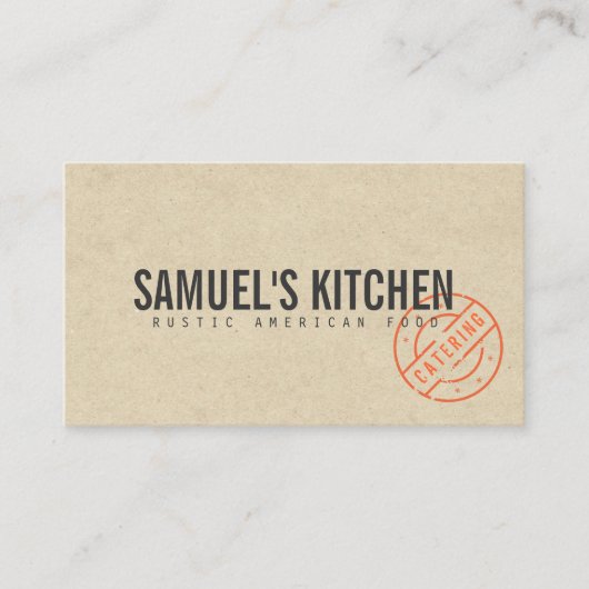  Rustige, gebundelde Logo Kraft Kijk Visitekaartje (Voorkant)