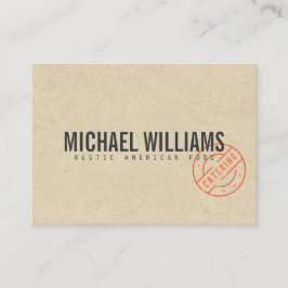  Rustige, gebundelde Logo Kraft Kijk Visitekaartje