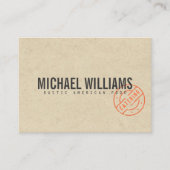  Rustige, gebundelde Logo Kraft Kijk Visitekaartje (Voorkant)