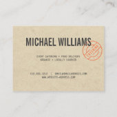  Rustige, gebundelde Logo Kraft Kijk Visitekaartje (Achterkant)