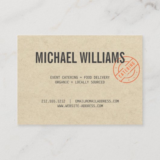  Rustige, gebundelde Logo Kraft Kijk Visitekaartje (Achterkant)