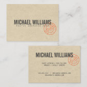  Rustige, gebundelde Logo Kraft Kijk Visitekaartje (Voorkant / Achterkant)