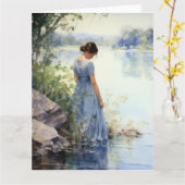 Rustige gedachten bij de Water Kaart (Gele Bloem)