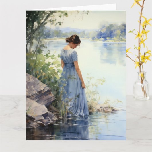 Rustige gedachten bij de Water Kaart (Gele Bloem)