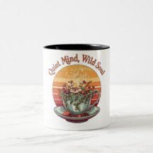 Rustige Geest Wilde Ziel Vintage Tweekleurige Kera