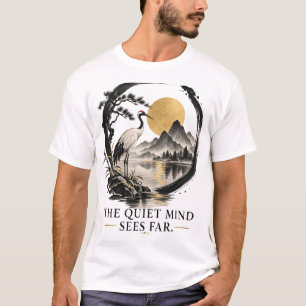 Rustige Geest Ziet Ver Dhammapada T-Shirt