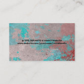 Rustige, gekleurde achtergrond visitekaartje (Achterkant)