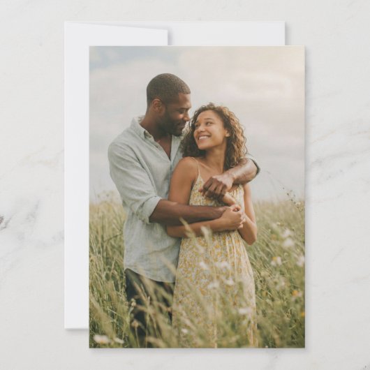 Rustige Gele Bloem Foto Kaart (Voorkant)