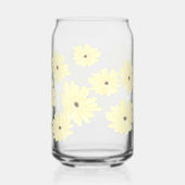 Rustige Gele Bloemen in de Ochtend Blikvorm Glas (Achterkant)