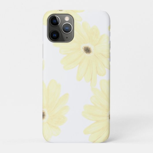 Rustige Gele Bloemen in de Ochtend Case-Mate iPhone Case (Achterkant)