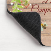 Rustige Gele Zonnebloem Aangepaste Business Mou Muismat (Hoek)