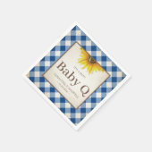 Rustige Gele Zonnebloem Baby Q Servet (Hoek)