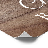 Rustige Gele Zonnebloem Baby shower Welkomstteken Poster (Hoek)