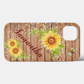 Rustige Gele Zonnebloem Gepersonaliseerd Case-Mate iPhone Case (Achterkant (horizontaal))