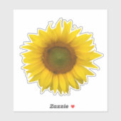 Rustige Gele Zonnebloem Sticker (Vel)