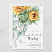 Rustige Gele Zonnebloemen Kaart (Voorkant)