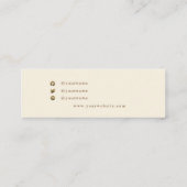 Rustige, gele zonnebloempitten voor Waterverf Mini Visitekaartje (Achterkant)