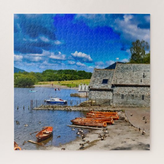 Rustige gelukzaligheid bij Derwentwater Legpuzzel (Verticaal)
