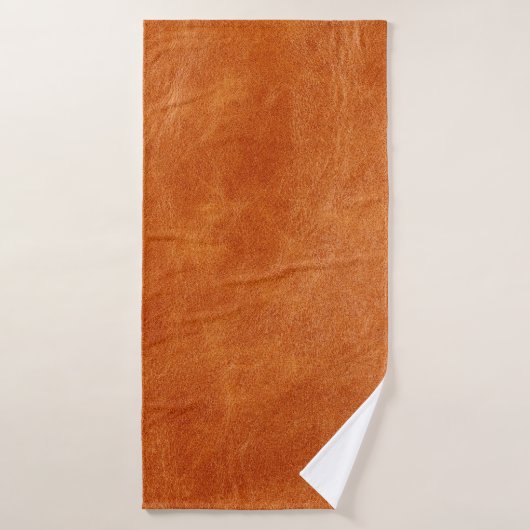 Rustige gember, natuurlijk leder badhanddoek (Badhanddoek)