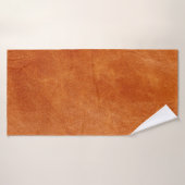 Rustige gember, natuurlijk leder badhanddoek (Badhanddoek)