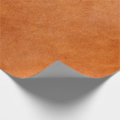 Rustige gember, natuurlijk leder cadeaupapier (Hoek)