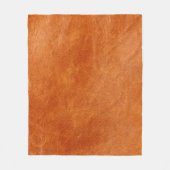 Rustige gember, natuurlijk leder fleece deken (Voorkant)