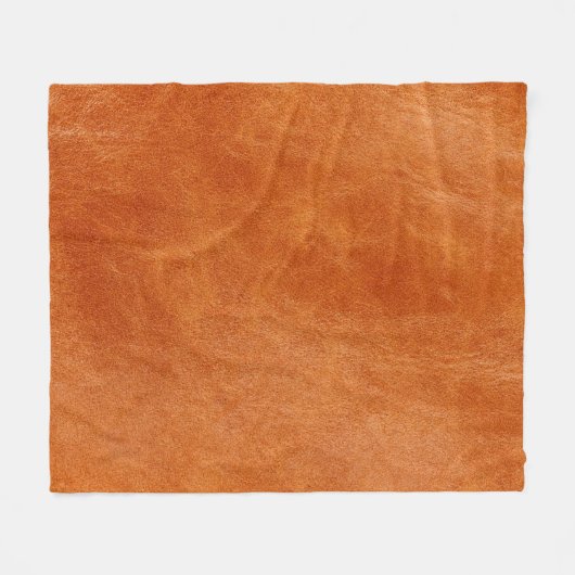 Rustige gember, natuurlijk leder fleece deken (Voorkant (Horizontaal))