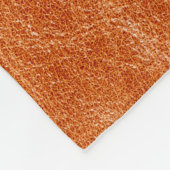 Rustige gember, natuurlijk leder fleece deken (Hoek)