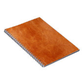 Rustige gember, natuurlijk leder notitieboek (Rechterzijde)