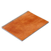Rustige gember, natuurlijk leder notitieboek (Linkerzijde)