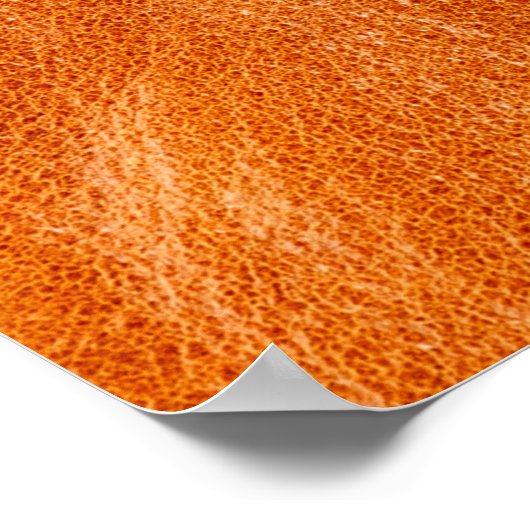 Rustige gember, natuurlijk leder poster (Hoek)