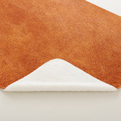 Rustige gember, natuurlijk leder sherpa deken (3/4)