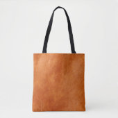 Rustige gember, natuurlijk leder tote bag (Voorkant)