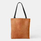 Rustige gember, natuurlijk leder tote bag (Achterkant)