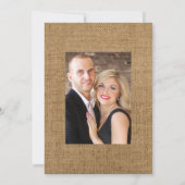 Rustige Geometrische Eucalyptus Garden Wedding Save The Date (Achterkant)