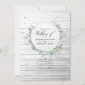 Rustige Geometrische landsinaasappel Eucalyptus We Kaart (Voorkant)