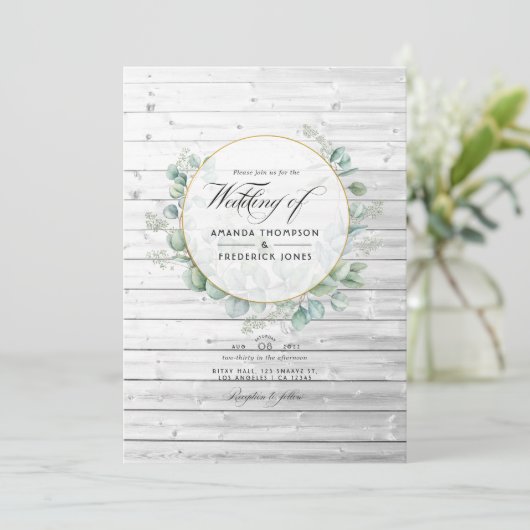 Rustige Geometrische landsinaasappel Eucalyptus We Kaart (Staand voorkant)