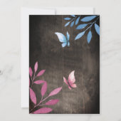 Rustige geslachten onthullen waterverf florale kaart (Achterkant)