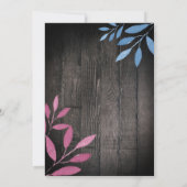 Rustige geslachten onthullen waterverf florale kaart (Achterkant)